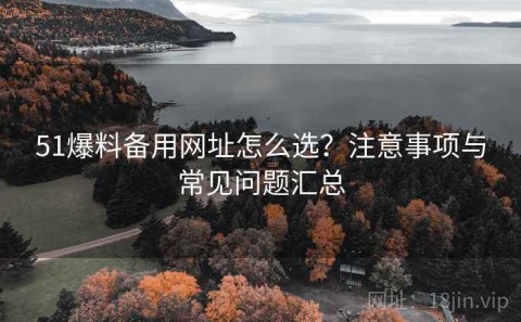 51爆料备用网址怎么选？注意事项与常见问题汇总