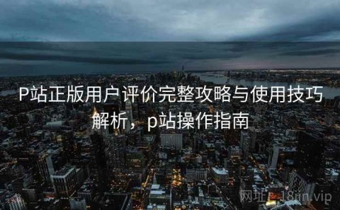 P站正版用户评价完整攻略与使用技巧解析，p站操作指南