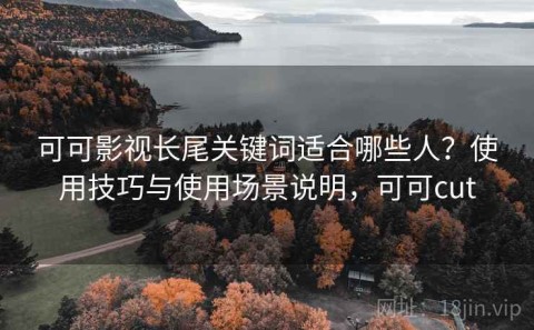 可可影视长尾关键词适合哪些人？使用技巧与使用场景说明，可可cut
