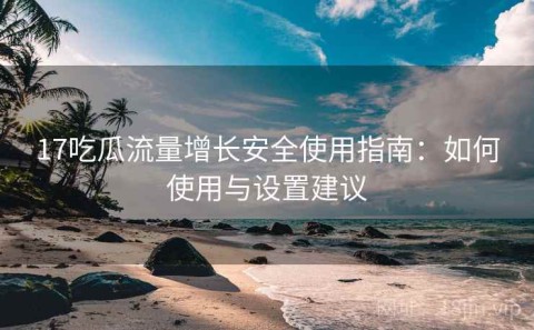 17吃瓜流量增长安全使用指南：如何使用与设置建议