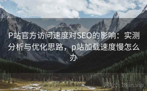 P站官方访问速度对SEO的影响：实测分析与优化思路，p站加载速度慢怎么办