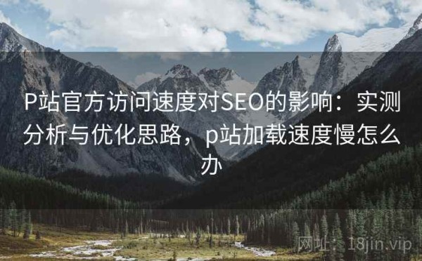 P站官方访问速度对SEO的影响：实测分析与优化思路，p站加载速度慢怎么办