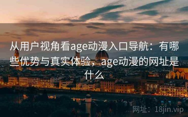 从用户视角看age动漫入口导航：有哪些优势与真实体验，age动漫的网址是什么