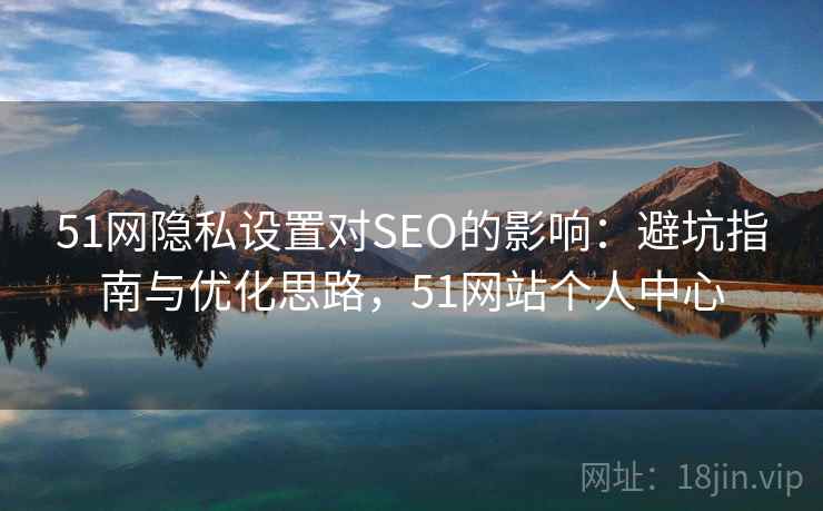 51网隐私设置对SEO的影响：避坑指南与优化思路，51网站个人中心