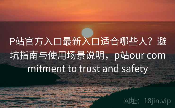 P站官方入口最新入口适合哪些人？避坑指南与使用场景说明，p站our commitment to trust and safety