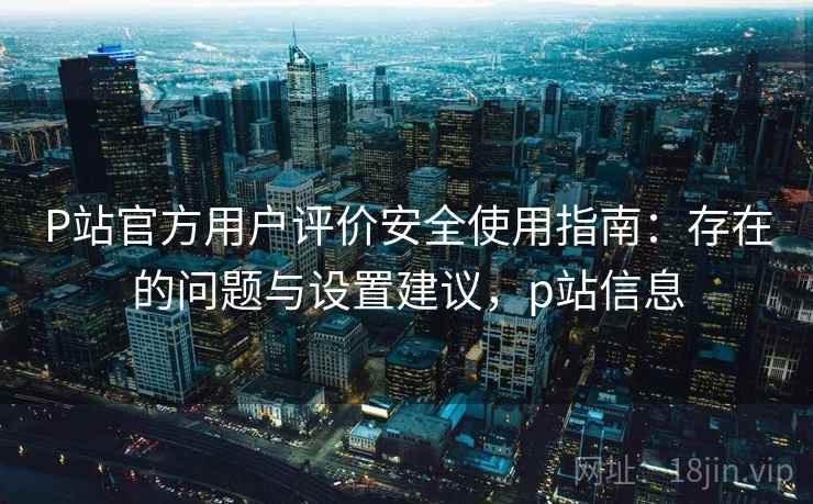 P站官方用户评价安全使用指南：存在的问题与设置建议，p站信息