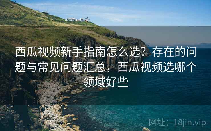 西瓜视频新手指南怎么选？存在的问题与常见问题汇总，西瓜视频选哪个领域好些