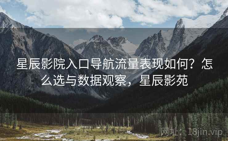 星辰影院入口导航流量表现如何？怎么选与数据观察，星辰影苑
