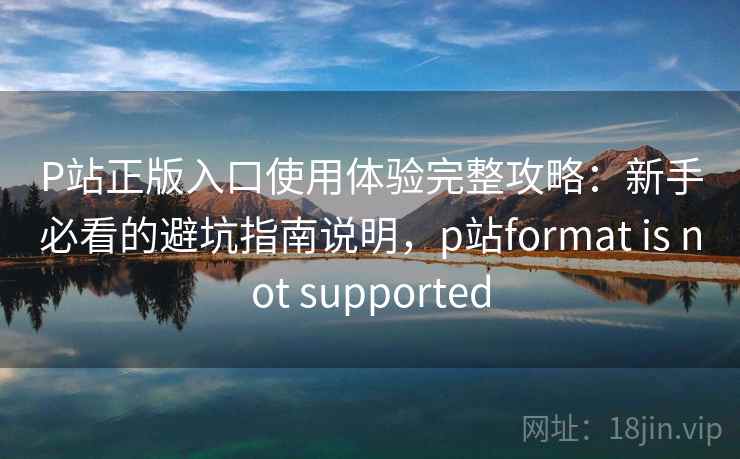P站正版入口使用体验完整攻略:新手必看的避坑指南说明,p站format is not supported P站正版入口使用体验完整攻略:新手必看的避坑指南说明,p站format is not supported